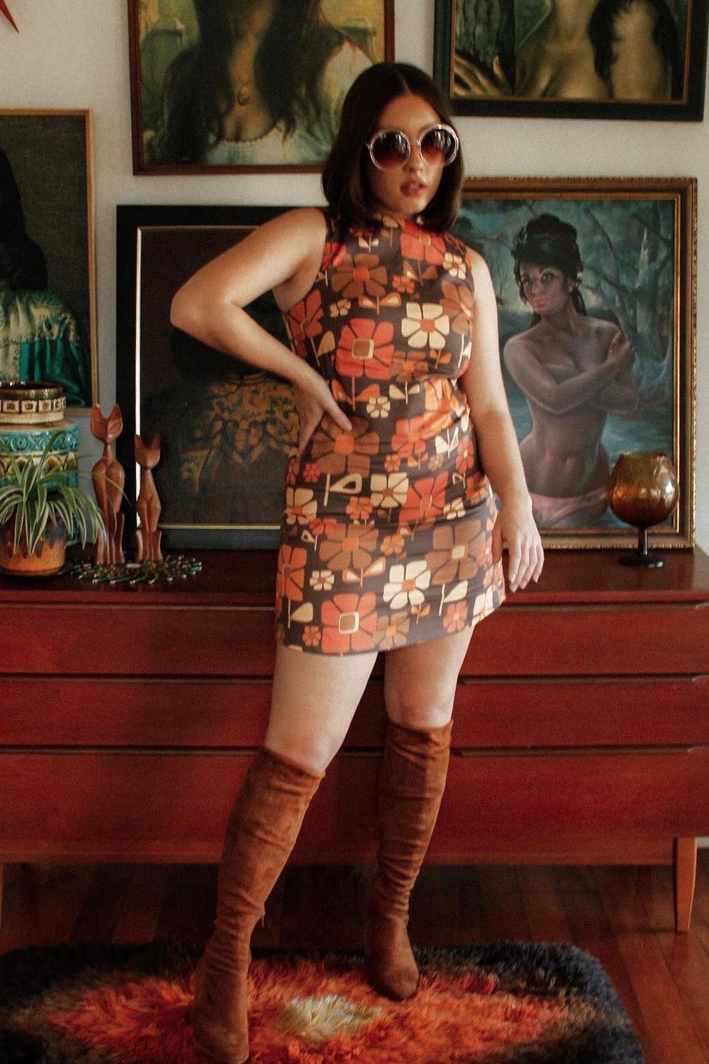 Yesterday mini dress in Odd Mod