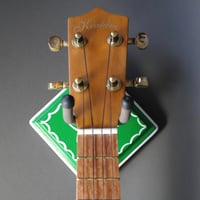 Image 2 of For Karis Green Floral Instrument Wall Hanger for your Ukulele Violin or Guitar