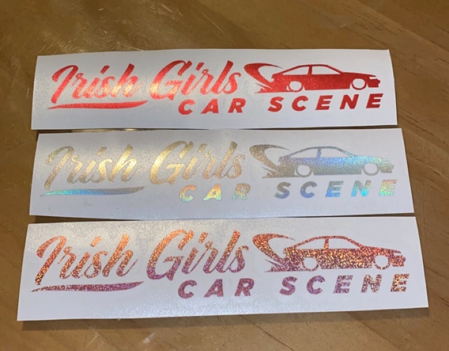 AE86 Irish Girls Car Scene Sticker 