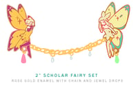 Image 3 of ffxiv scholar fairies enamel set