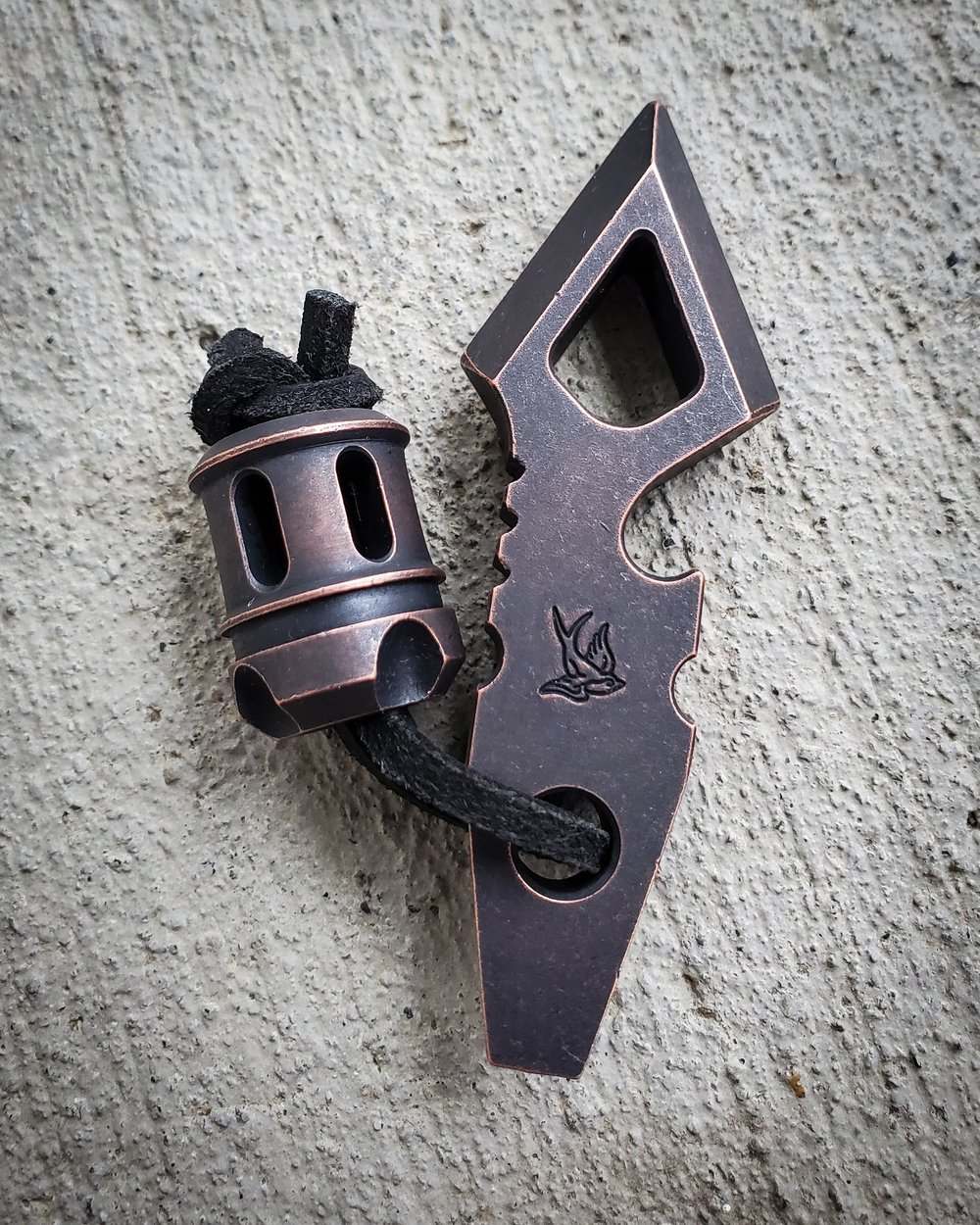 Apache V2 & Fury bead set antique copper