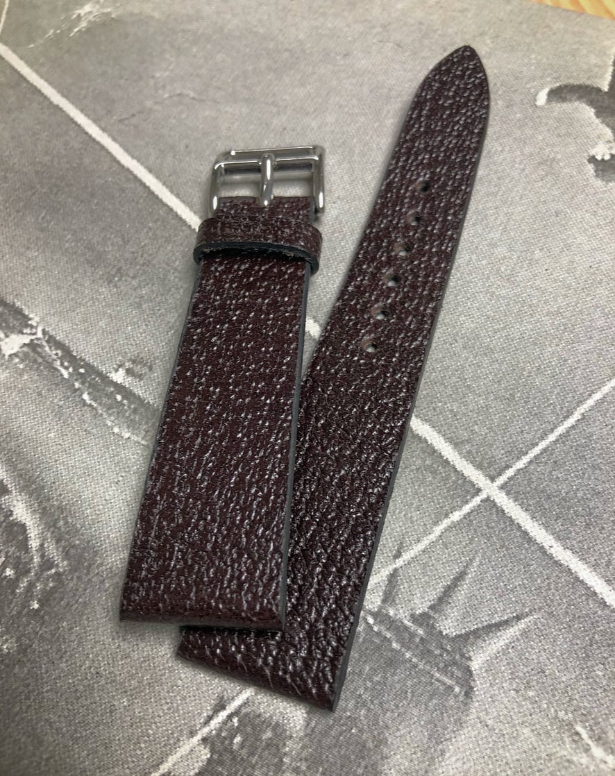 Image of Vintage Pigskin Dark Brown - Extra Thin - watch strap