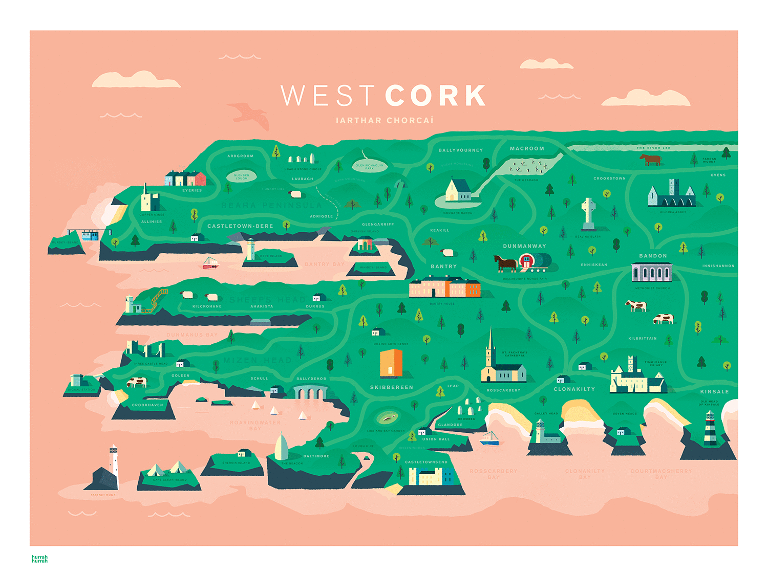 West Cork Map