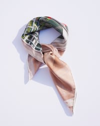 Image 2 of Paris Rose silk scarf