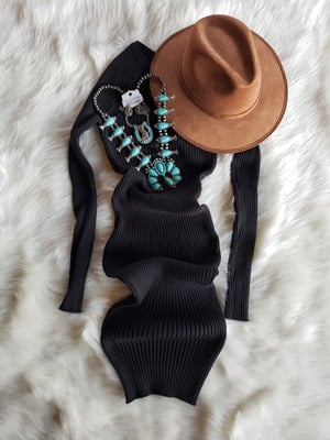 Image of Elissa Sweater Dress (black*rust*wine*mustard) 
