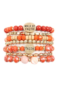 Image 3 of Walk By Faith Beaded Bracelets 