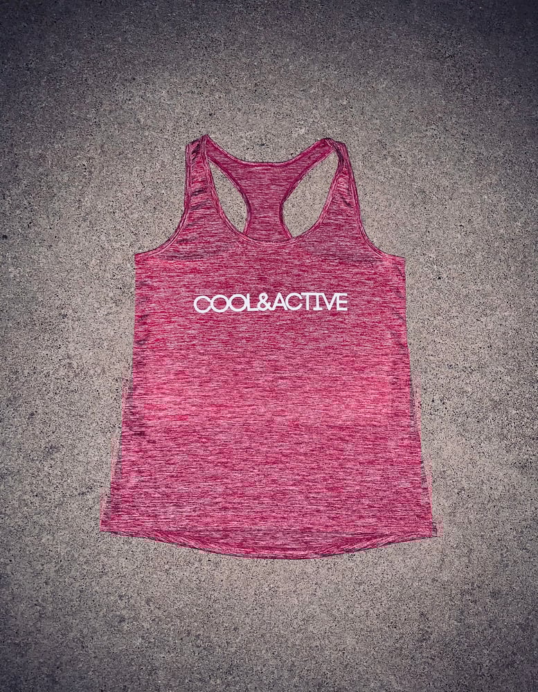 Image of COOL & ACTIVE Electric Heather Racerback Tank