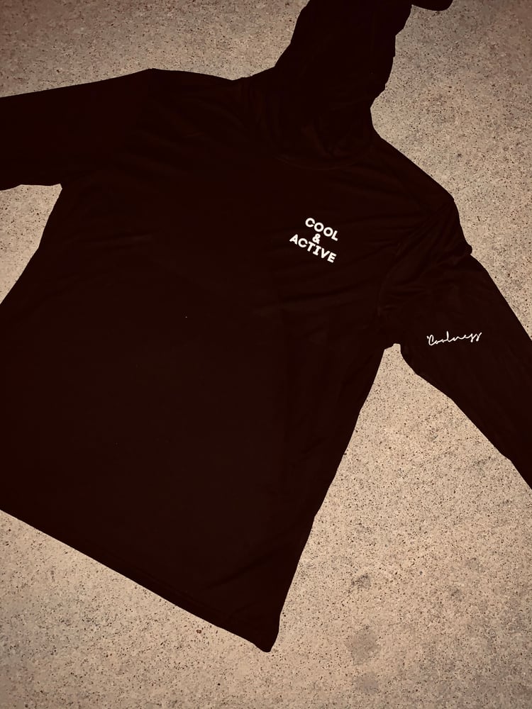 Image of COOL & ACTIVE Hooded Pullover - Black