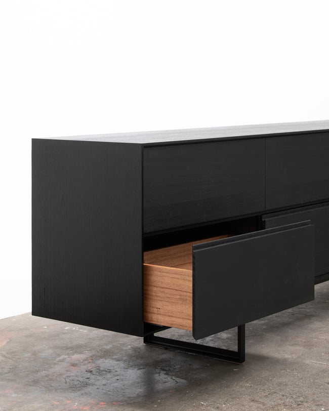 REID SIDEBOARD IN TORCHED TASMANIAN OAK