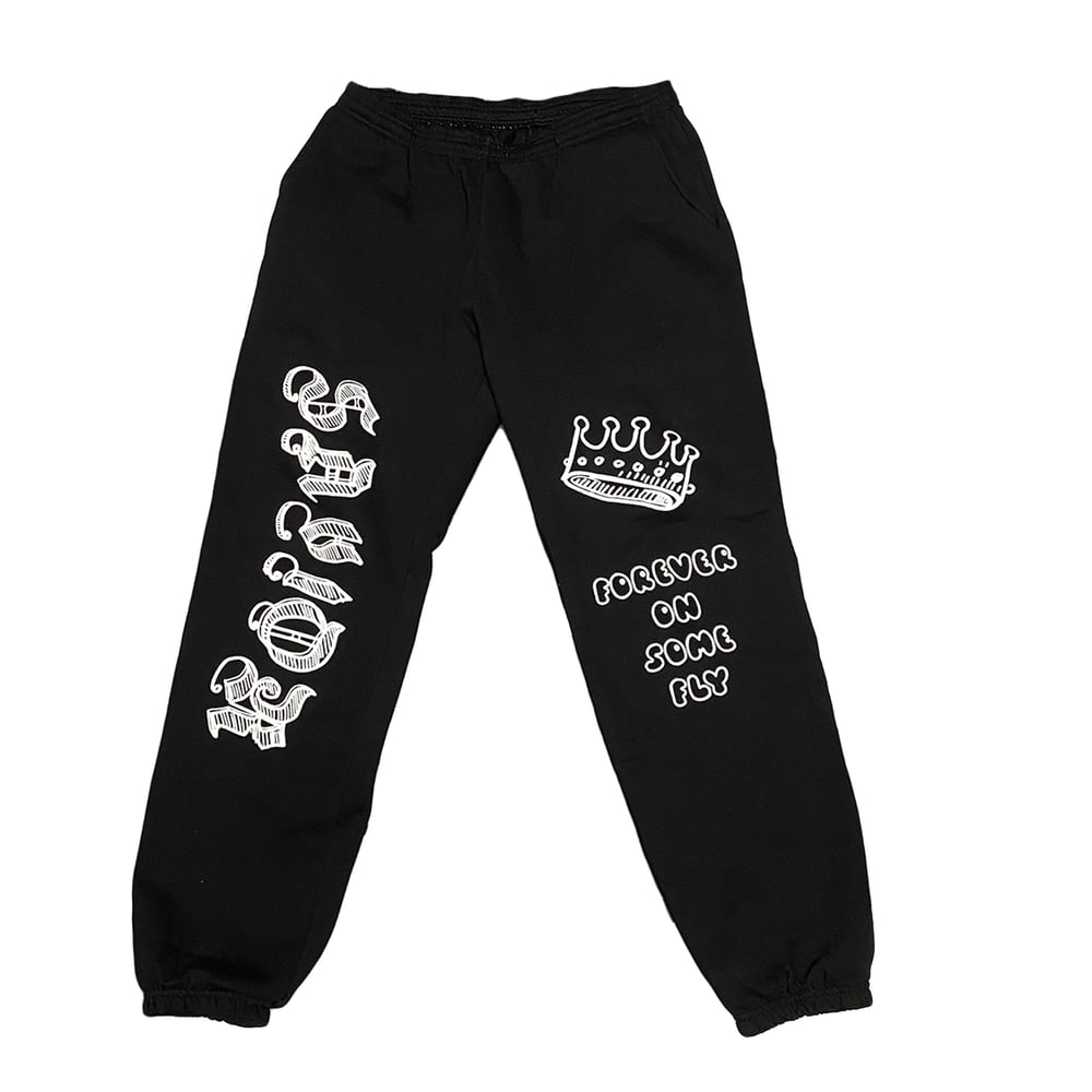 Image of Savior Sweats- Blk/White