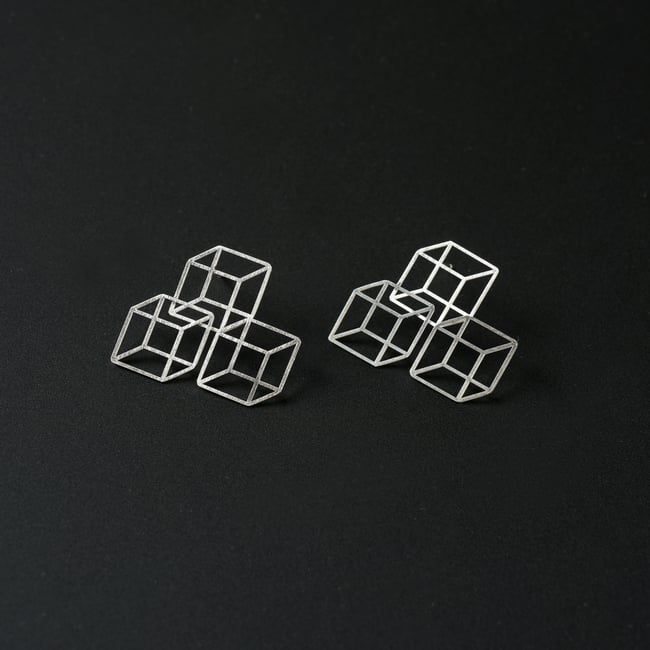EARRING  silver  #032-27