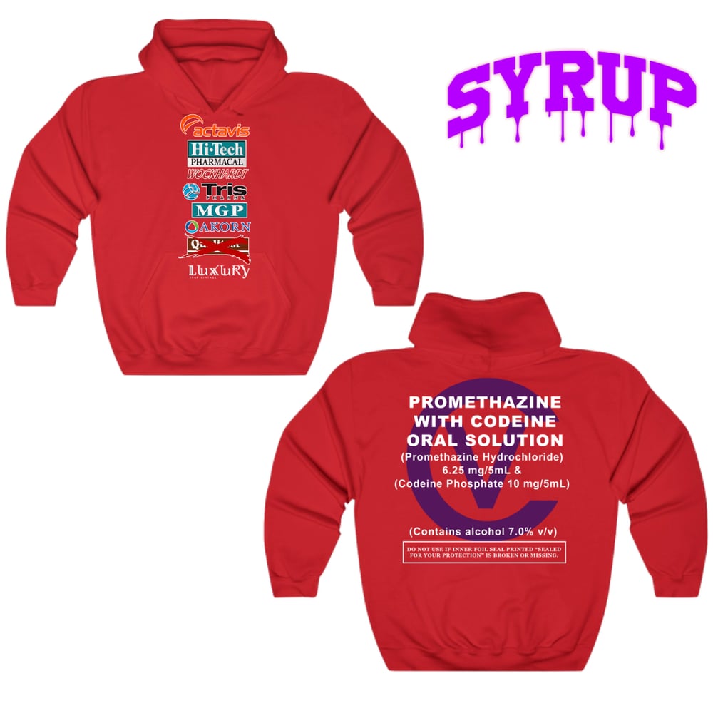 Image of DRANK SERIES HOODIE ( RED )