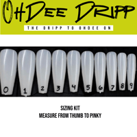 Press On Nail Sizing Kit 