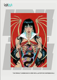 Image 1 of  DIE!NAMITE #1 COVER B GOLD Virgin Variant  // Justine Frany Original Art