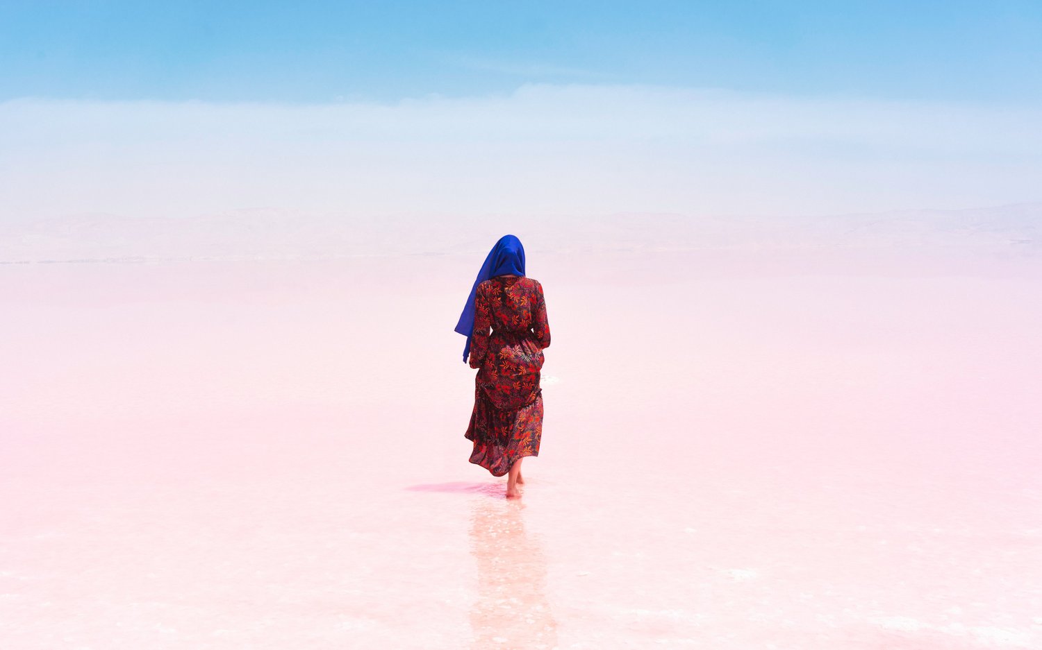 Image of Self-portrait, Maharlu lake, 2019