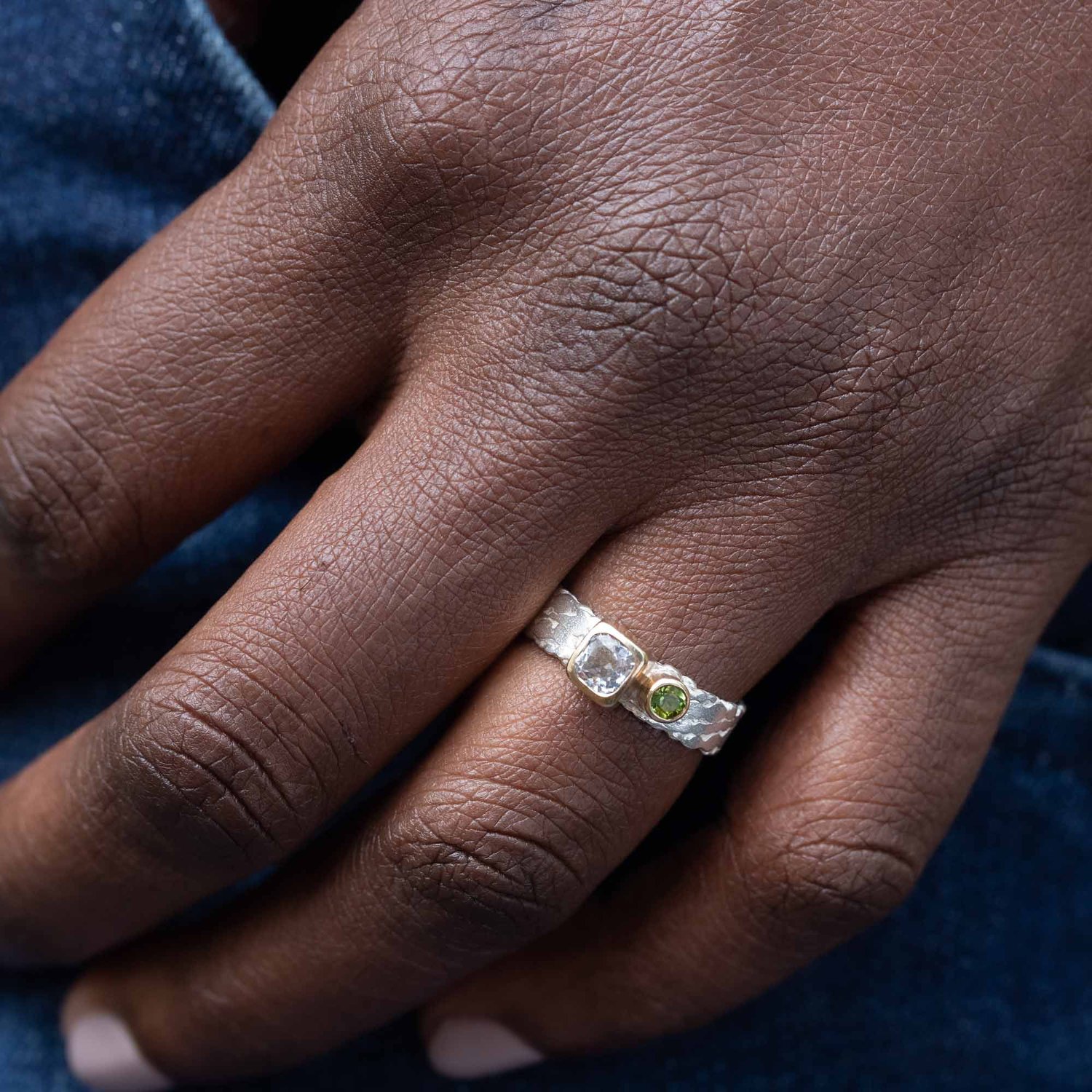 Image of Darley Sapphire and Tourmaline Ring