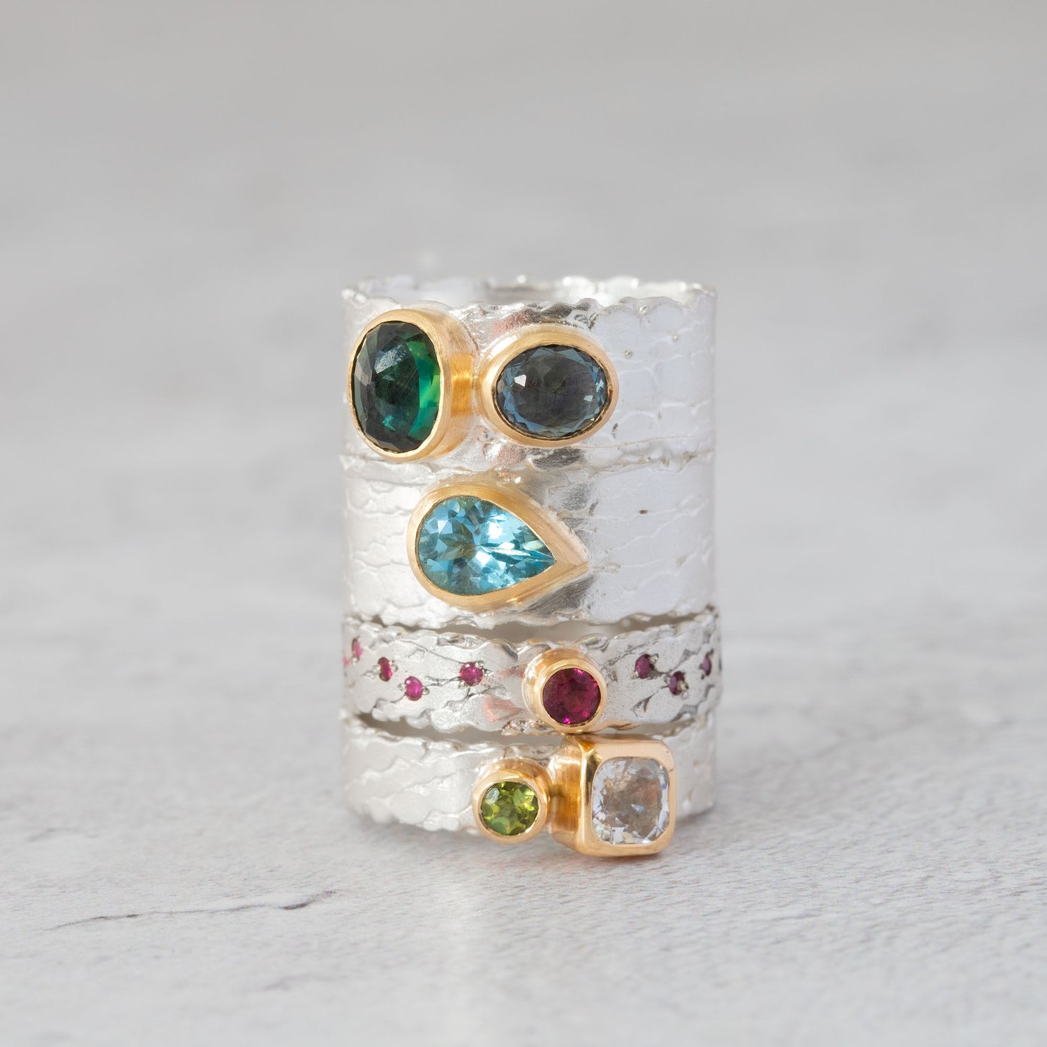 Image of Darley Sapphire and Tourmaline Ring