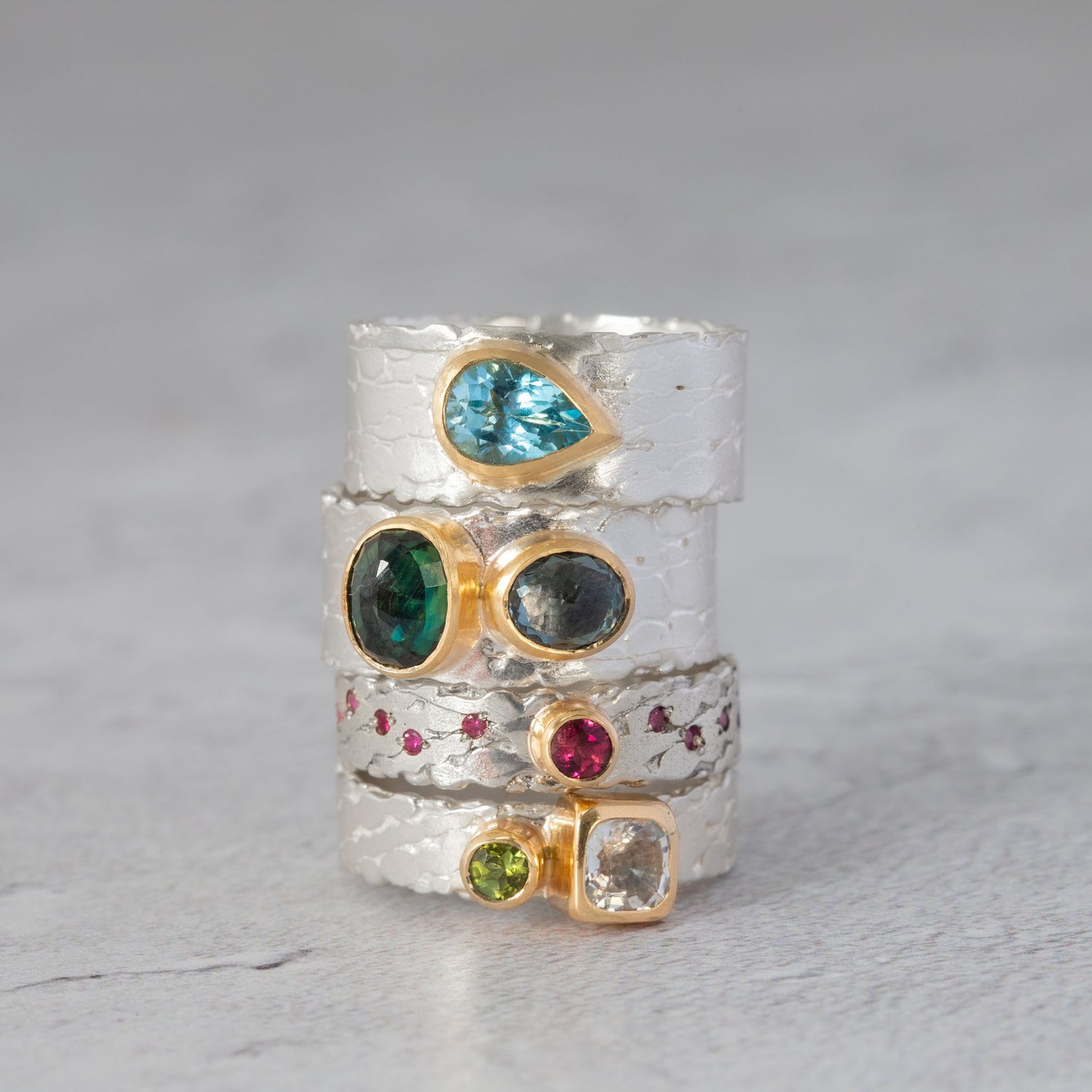 Image of Darley Tourmaline and Ruby Ring