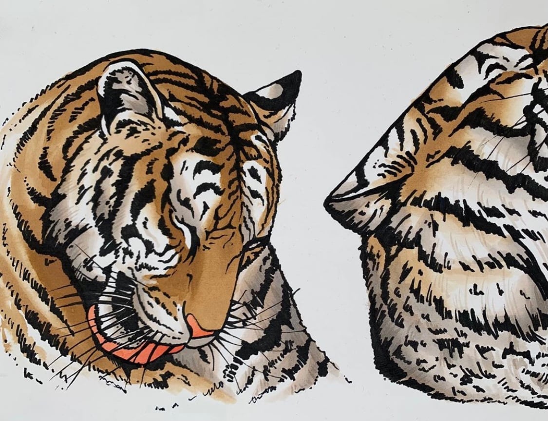 Image of TIGERS (PRINT)