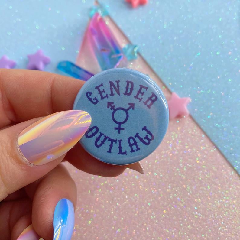 Image of Gender Outlaw Button Badge