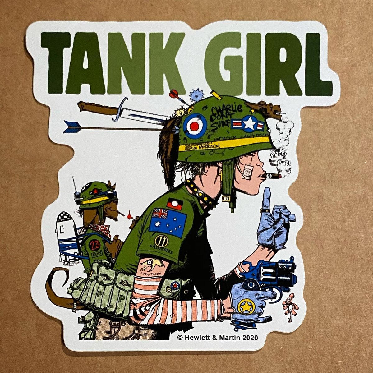 Image of TANK GIRL VINYL STICKER DECAL PACK