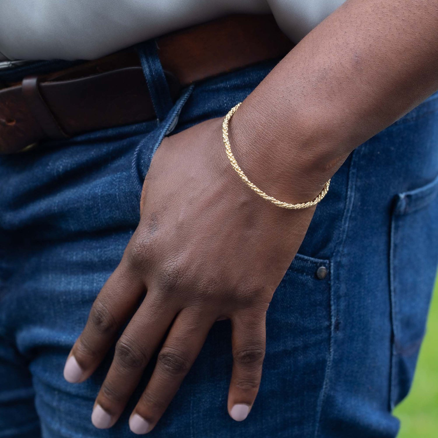 Image of 9ct Gold Stark Bangle