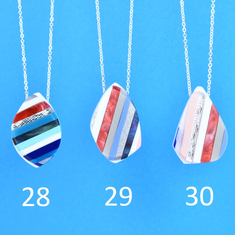 Image of Stripey Nugget Necklaces 28 to 30