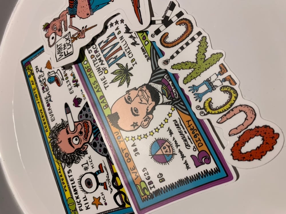 Image of $timulus Package sticker pack