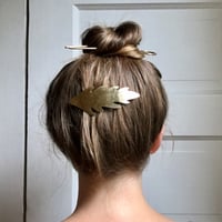 Image 4 of stamped loop hair pin 