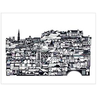 Edinburgh from Stockbridge Digital Print