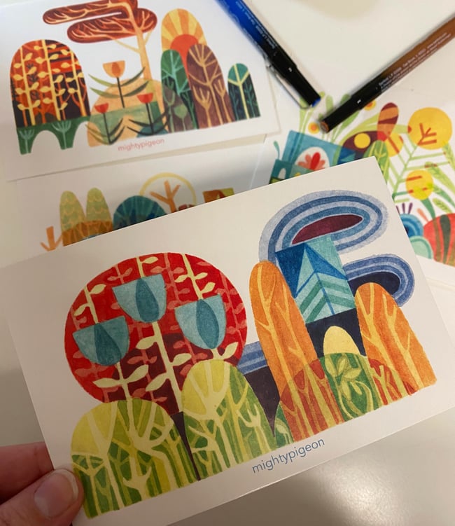 Postcards from Nowhere vinyl Stickers & Postcard Sets