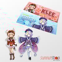 Image 2 of GENSHIN IMPACT ( QIQI , KLEE, PAIMON, LISA, BARBARA, XIANGLING ) Slaps, Diecut