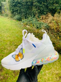 Image 1 of BUTTERFLY X NIKE JOYRIDE BEADED CUSTOM SNEAKERS 