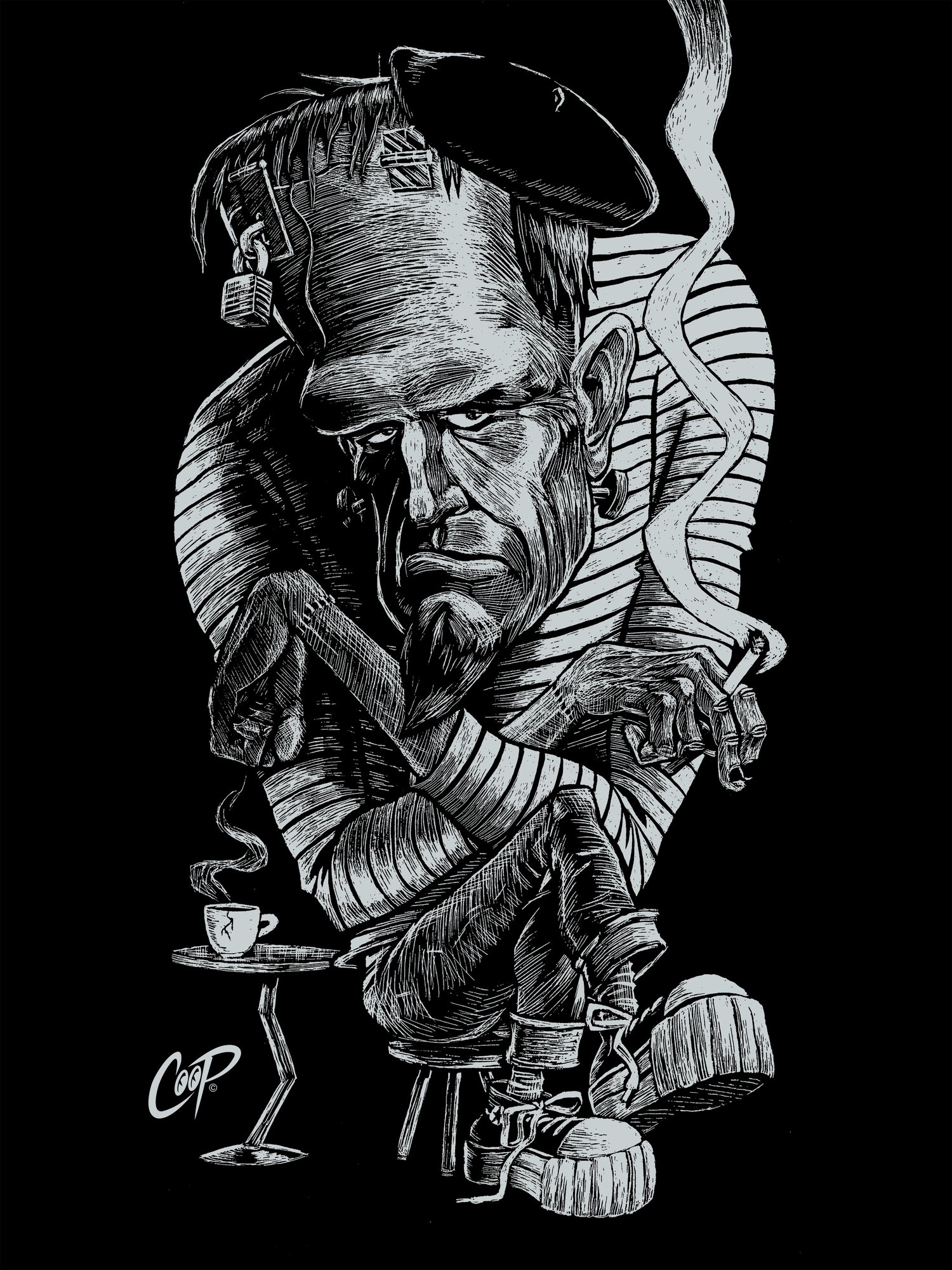 Image of BEATNIK FRANKIE Silkscreen Print