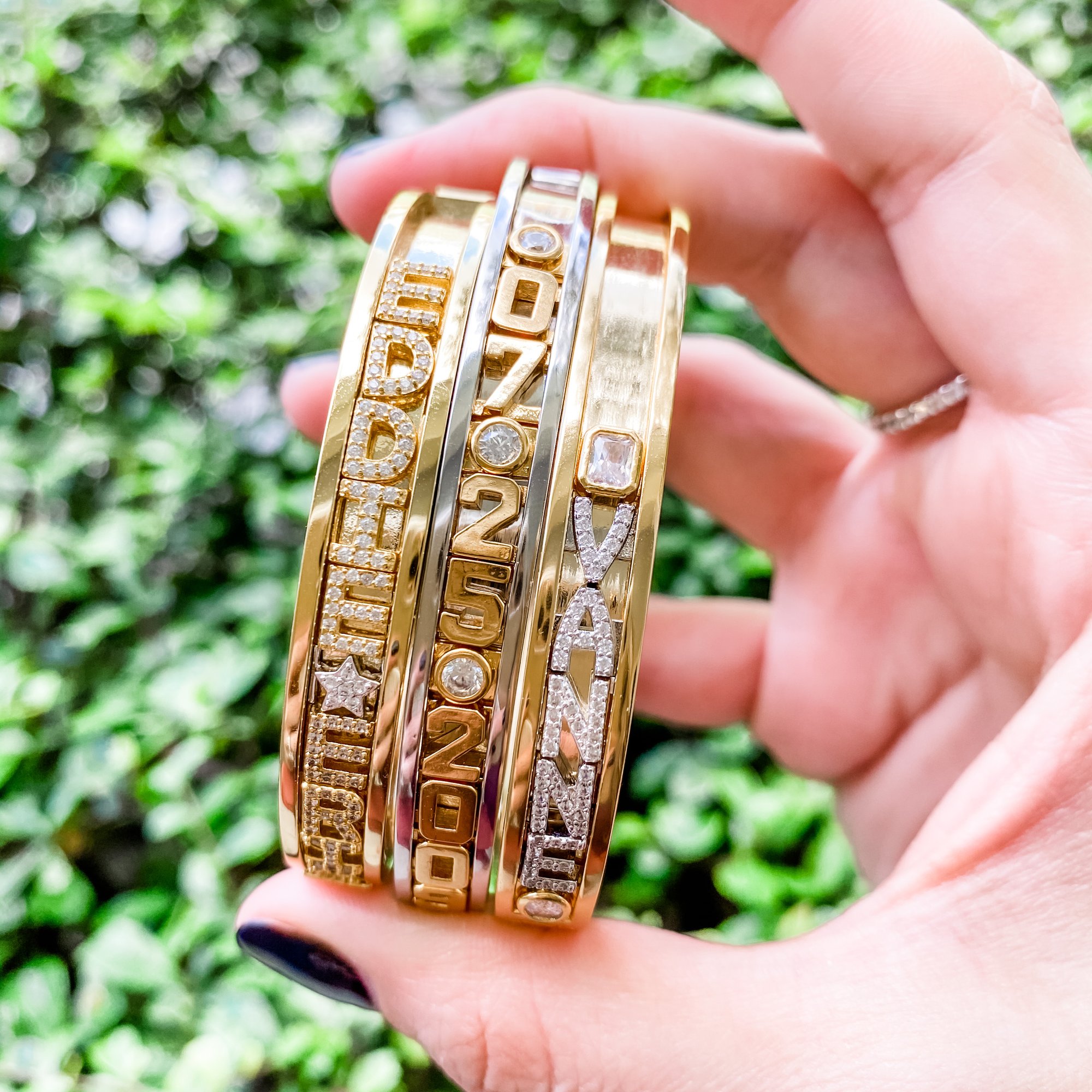 18kt Gold Plated Charms Bracelet. Gold Charm Bracelet.