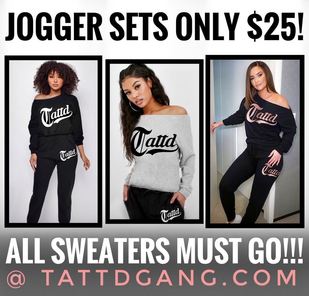 off the shoulder jogger set