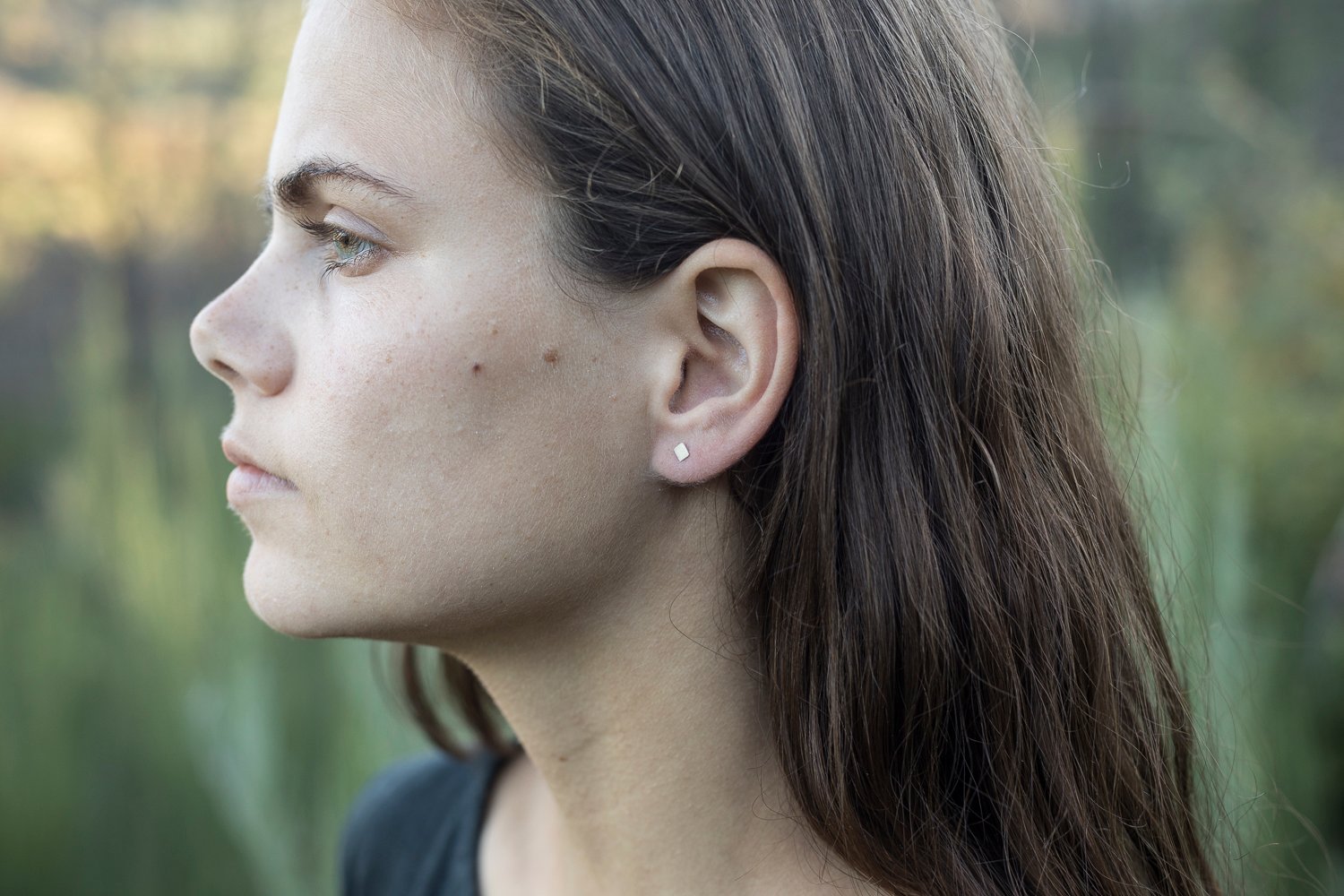 Image of Silver Square Studs