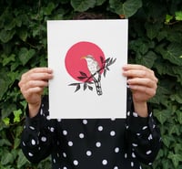 Image 3 of CUCKOOS: 8X10 INCH LIMITED EDITION LINOCUT PRINTS