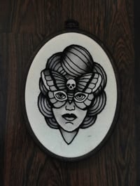 Image 2 of Moth lady embroidery 