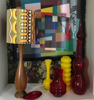 Image of Disc 'O' Ochre Lampshade