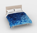 Image of Tidal Wave Print Duvet Cover
