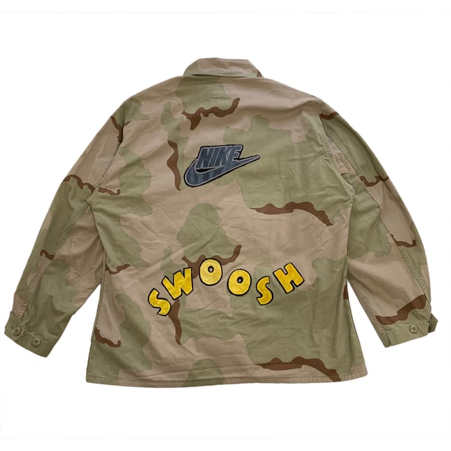 Nike swoosh camo jacket sales