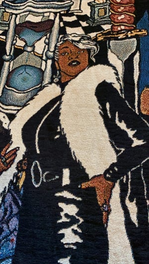 Image of The Perilous Web of The Titanium Fisted Sunsetter Woven blanket PREORDER