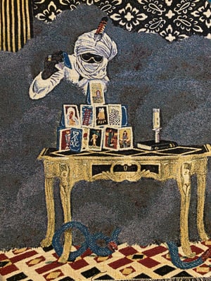 Image of 'The High Priestess' Woven Blanket PREORDER