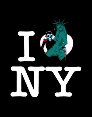 Image of 'I LOVE NY' Woven Blanket PREORDER