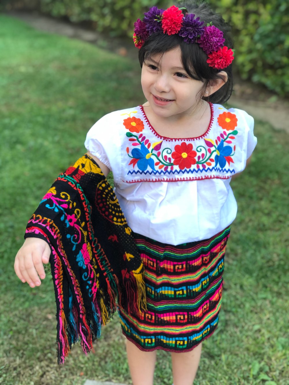 Image of Mexicana shirt and Rebozo 