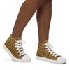 Askew Collections Brown Sugar Women’s high top canvas shoes