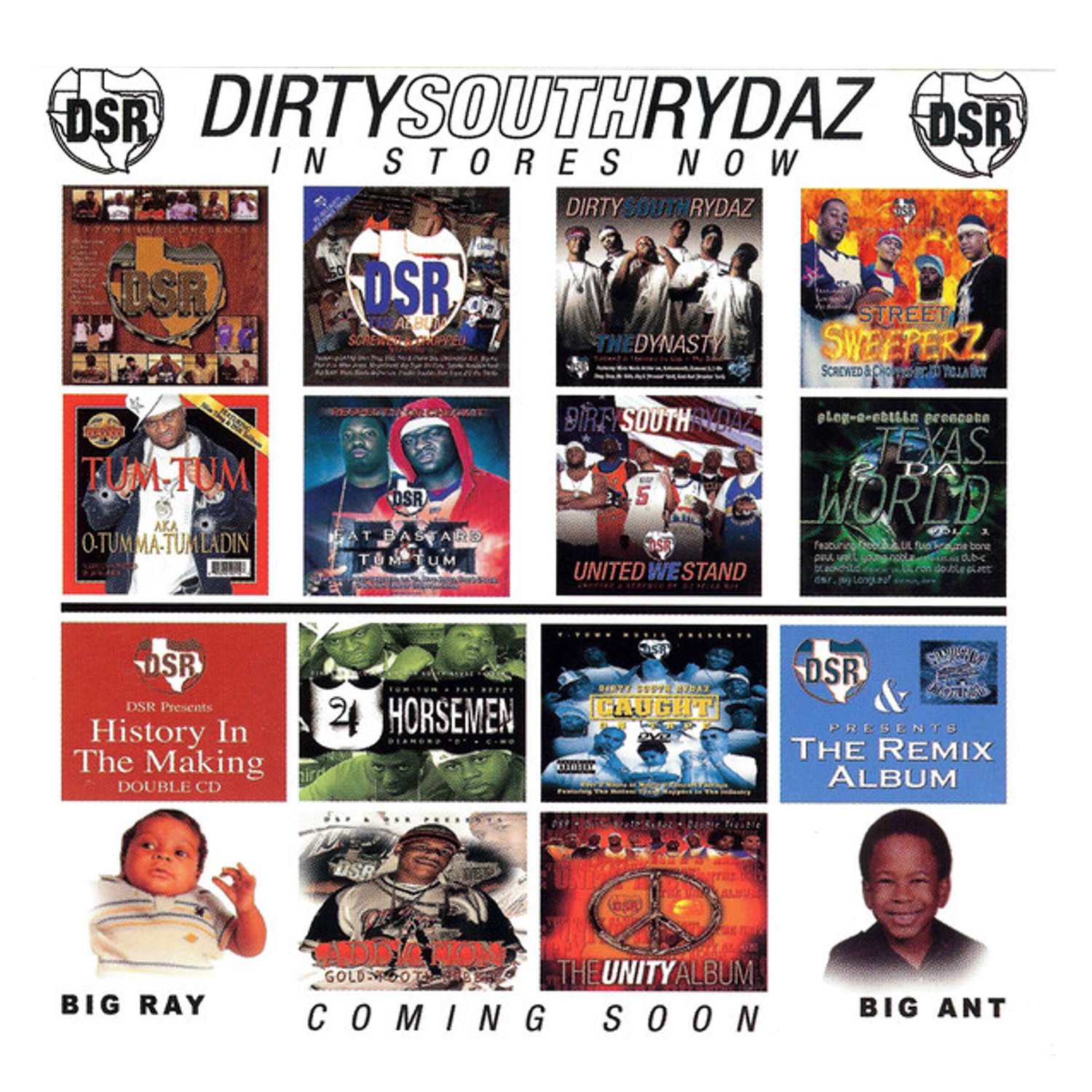 Dirty South Rydaz (CD Catalog) | Rare Texas MixTapes