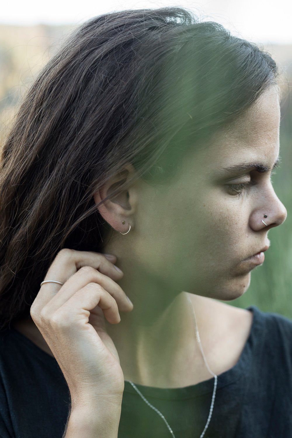 Image of Nose Ring with Little Detail