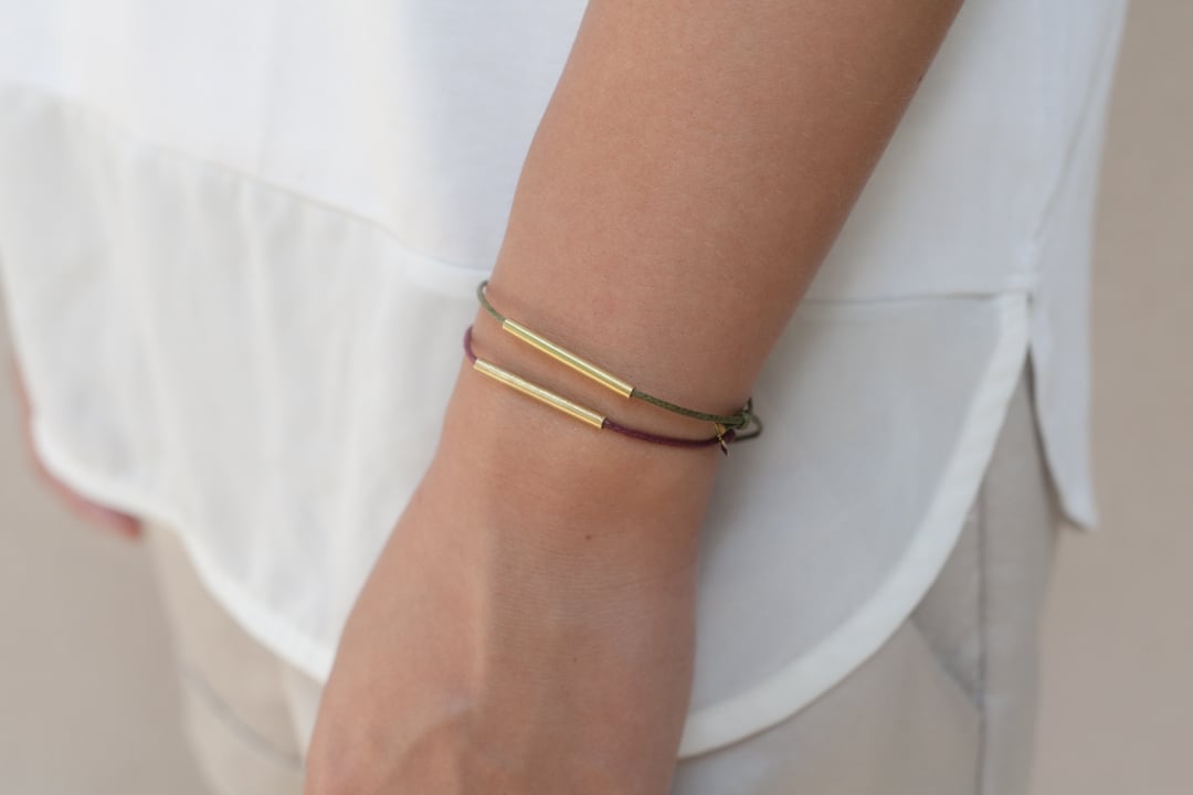 Image of Brass Tube Bracelet